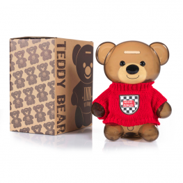 TEDDY BEAR-SHAPED MONEYBOX